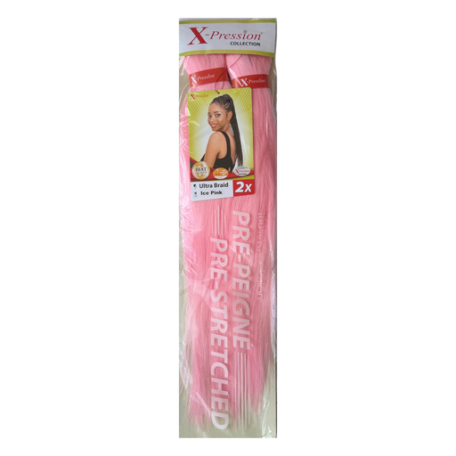 [X-P2757] X-Pression Pre-Stretched 46" Col.Ice Pink
