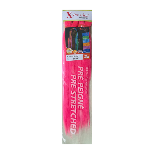 [X-P2762] X-Pression Pre-Stretched 46" Col.UV-PINK