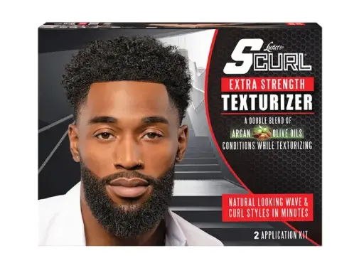 [S-C2794] S-Curl Men's Texturizer Kit 2 App. Extra Strength (red)