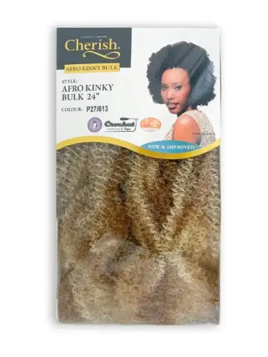 [CHE2795] Cherish Bulk Afro Kinky Bulk 24" P27/613